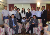 The delegation from Zhejiang University is warmly received in CUHK